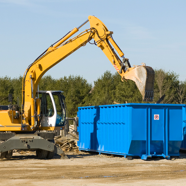 can i choose the location where the residential dumpster will be placed in Mack OH